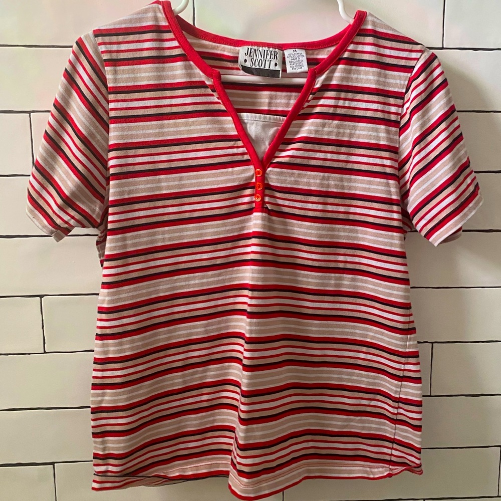 Medium Jennifer Scott Striped Top